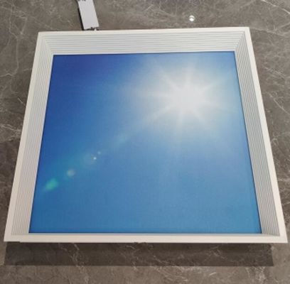 ফ্লাইহাইট নীল আকাশ মেঘ নিমজ্জিত 450x450 মিমি সজ্জিত নেতৃত্বাধীন সিলিং প্যানেল আলো,সজ্জিত প্লেট নেতৃত্বাধীন প্যানেল