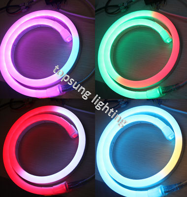 নমনীয় LED স্ট্রিপ লাইট 14*26mm 24v রঙিন ডিজিটাল LED নিওন লাইট