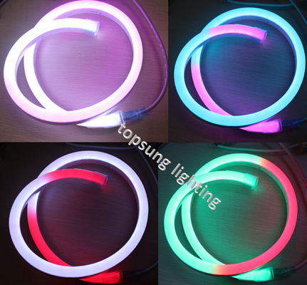 রঙ পরিবর্তন LED ক্রিসমাস লাইট 14 * 26mm ডিজিটাল দড়ি লাইট