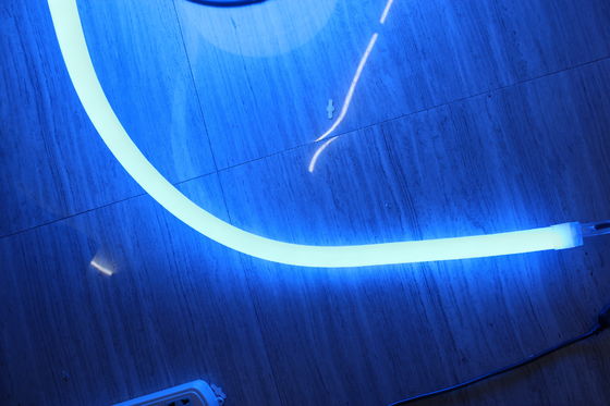 নীল 360 গোলাকার নিওন ফ্লেক্স লাইট 24v 100LEDs/m আউটডোর গোলাকার ব্যাসার্ধ 25mm জন্য