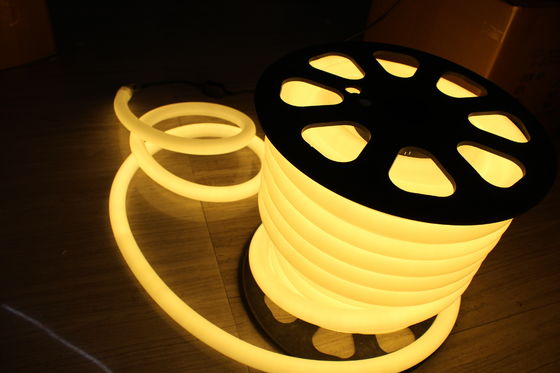 শক্তি সঞ্চয় 110V উষ্ণ সাদা LED নিওন ফ্লেক্স আলো 360 বৃত্তাকার 25m রোল ঘর জন্য