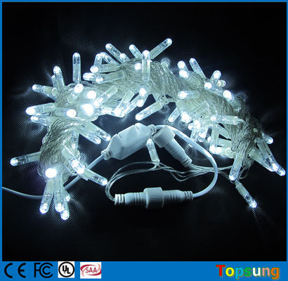 ছুটির দিন বিবাহের সজ্জা আলো জন্য 120v স্বচ্ছ সাদা LED স্ট্রিং আলো