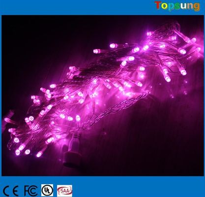 শক্তিশালী পিভিসি বেগুনি ক্রিসমাস LED লাইট বহিরঙ্গন 12v সংযোগযোগ্য