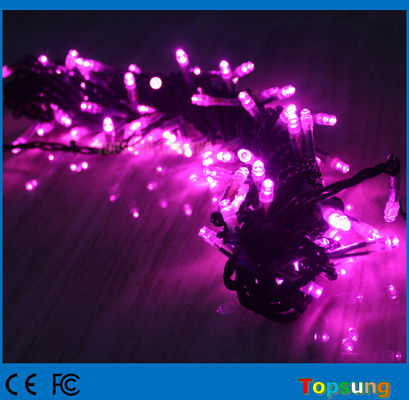 শক্তিশালী পিভিসি বেগুনি ক্রিসমাস LED লাইট বহিরঙ্গন 12v সংযোগযোগ্য