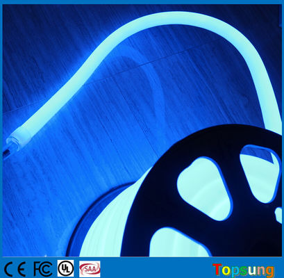 16 মিমি 360 ডিগ্রী বৃত্তাকার নেতৃত্বাধীন নিওন টিউব নীল নমনীয় প্রসাধন আলো 24V