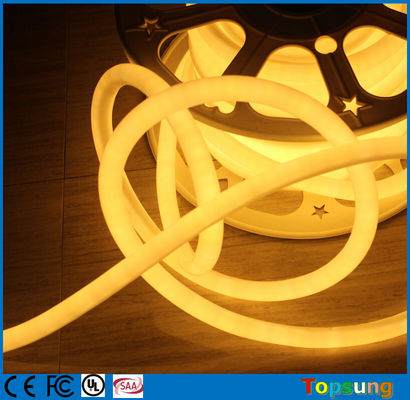 360 ডিগ্রী বৃত্তাকার মিনি LED নিওন ফ্লেক্স স্ট্রিপ জন্য Xmas সজ্জা 220v উষ্ণ সাদা মিনি 16mm