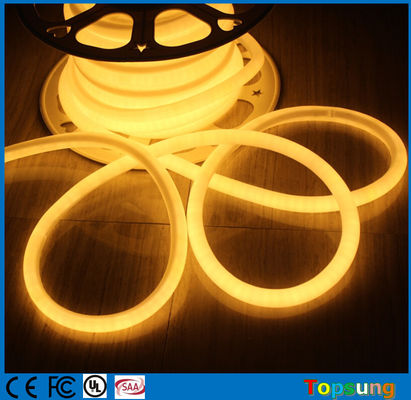 360 ডিগ্রী বৃত্তাকার মিনি LED নিওন ফ্লেক্স স্ট্রিপ জন্য Xmas সজ্জা 220v উষ্ণ সাদা মিনি 16mm