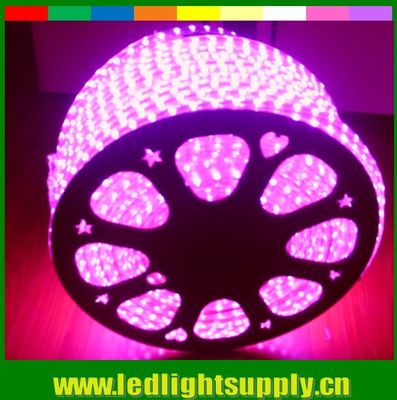 2017 নতুন এসি LED 220V স্ট্রিপ নমনীয় নেতৃত্বাধীন রিবন 5050 smd গোলাপী 60LED / মি স্ট্রিপ