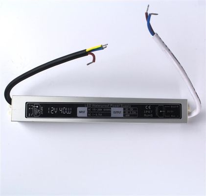 24v 40w LED লাইট পাওয়ার সাপ্লাই জলরোধী IP67 50~60Hz