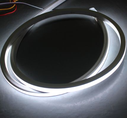 প্রোগ্রামযোগ্য RGBW 4 চিপ রঙ পরিবর্তন LED নিওন দড়ি নমনীয় স্ট্রিপ 24V শীর্ষ-দৃশ্য বর্গক্ষেত্র 17x17mm