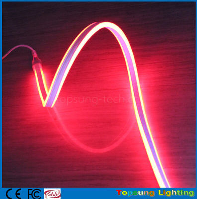 100 মিটার লাল মিনি LED দড়ি স্ট্রিপ 110V 8.5*18mm 4.5w LED দ্বি-পার্শ্বযুক্ত নমনীয় নিওন আলো