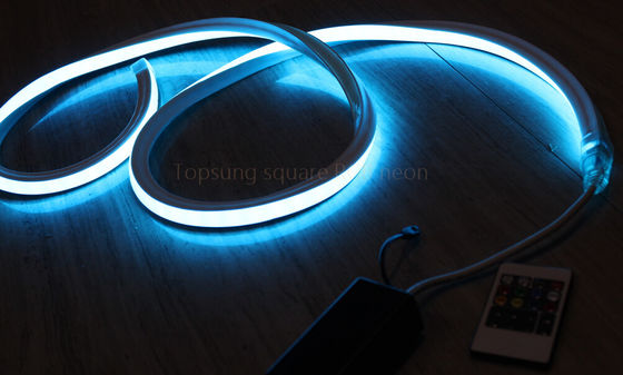 বর্গক্ষেত্র LED স্ট্রিপ RGB নিওন ফ্লেক্স রোপ লাইট জলরোধী 220V নমনীয় বহিরঙ্গন আলো