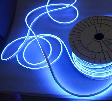 24 ভোল্ট নীল রঙের LED নিওন ফ্লেক্স মিনি 6 মিমি মাইক্রো নিওন লাইট 5 সেমি কাটা