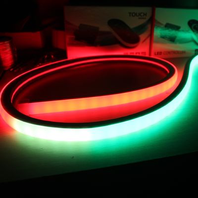 শীর্ষ দৃশ্য বর্গক্ষেত্র LED নিওন ফ্লেক্স ডিজিটাল আরজিবি পিক্সেল ক্রিসমাস লাইট, আরজিবি নেতৃত্বাধীন নিওন ফ্লেক্স 24 ভি