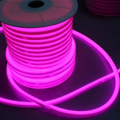 উচ্চ মানের 360 ডিগ্রী LED RGB dmx নেতৃত্বাধীন নিওন ফ্লেক্স 18 মিমি বৃত্তাকার রঙ পরিবর্তনকারী নিওন রিবন টিউব