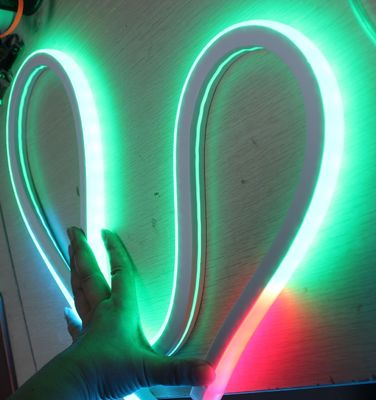 আরজিবি রঙ LED নিওন নমনীয় নরম নিওন ডিজিটাল বর্গক্ষেত্র LED নিওন স্ট্রিপ
