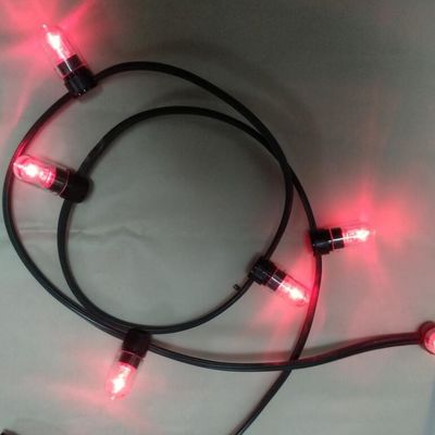 নিম্ন ভোল্টেজ চালিত LED স্ট্রিং লাইট গোলাপী রঙের ক্রিসমাস LED 100m স্ট্রিং 666LED