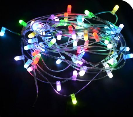 বহিরঙ্গন আলংকারিক ক্রিসমাস ট্রি লাইট স্ট্রিং 100m 666leds রঙ পরিবর্তন 12V LED ক্লিপ লাইট